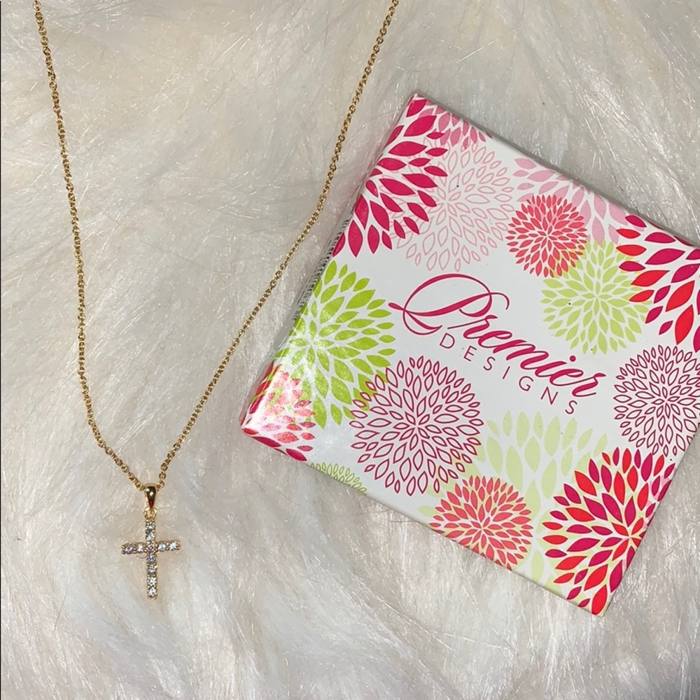 Never Worn! Gold Cross Necklace ✨